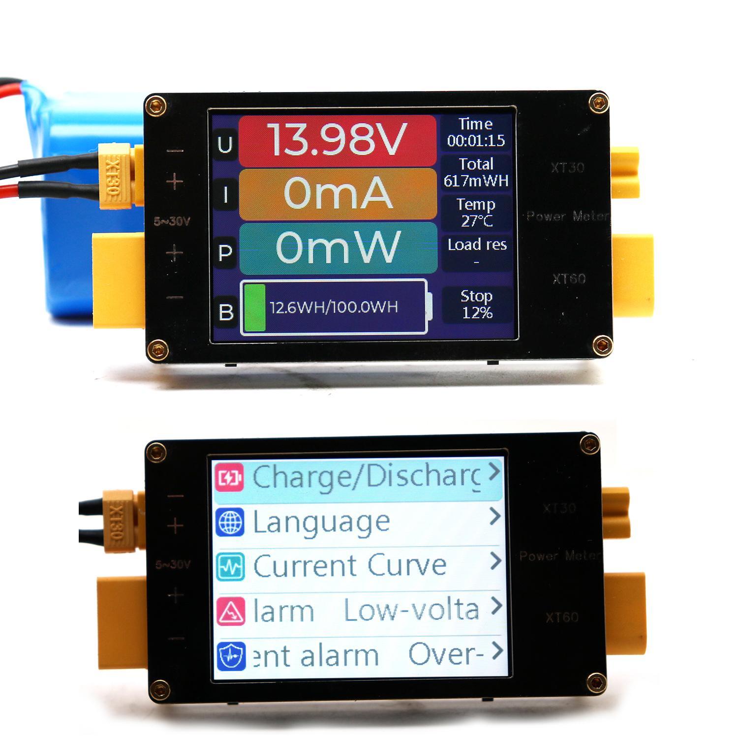 Drone Battery Voltage Checker - Medidor de Energía con Pantalla de