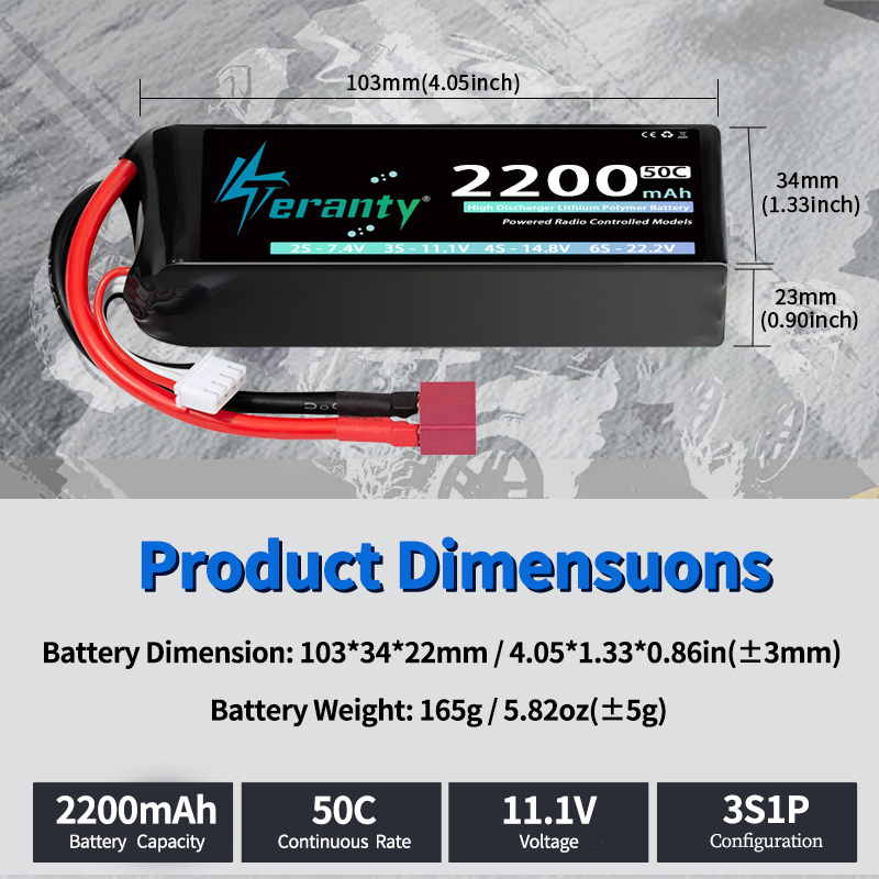 Batería Lipo TERANTY 3S 2200/2 - Drone Battery 3S reseña y precio