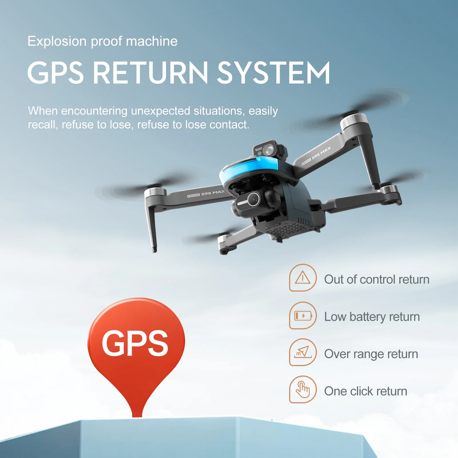Nuevo S9S MAX MINI Drone 4K 2  - Drone Battery Case reseña y precio