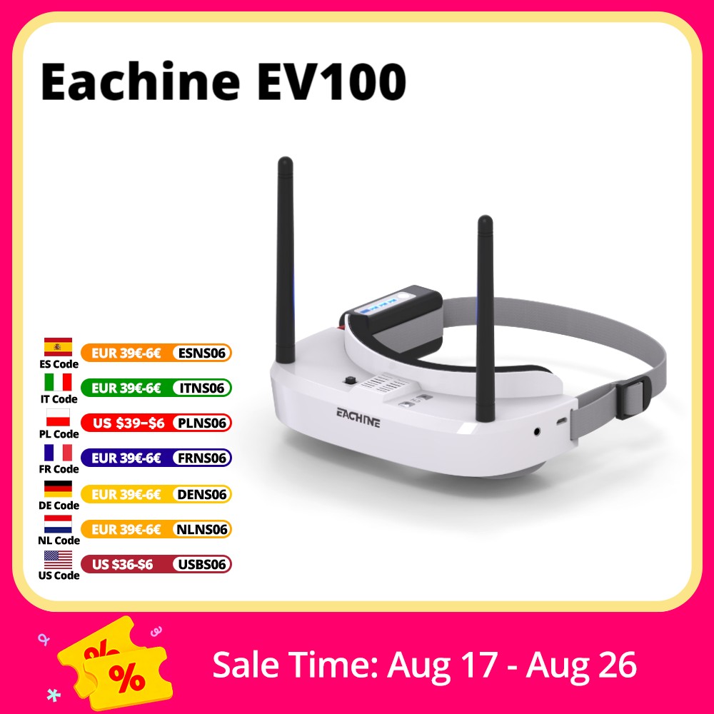 Gafas Eachine EV100 720*540 5, - Drone Battery Case reseña y precio