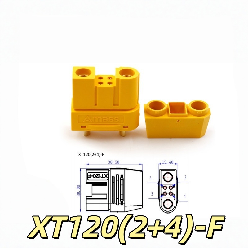 Conector Original Amass XT120  - Drone Battery High Voltage reseña y precio