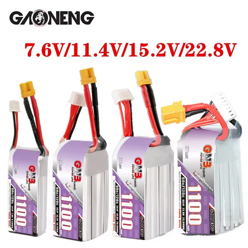 GNB 1100mAh 2S 3S 4S 6S 60C/12 - Drone Battery Connector reseña y precio