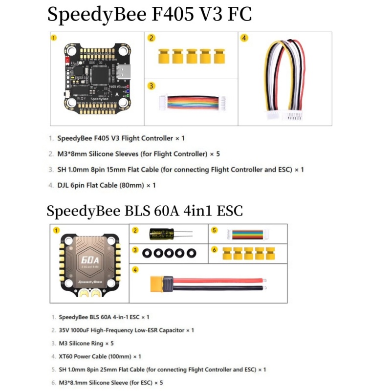 SpeedyBee F4 F405 V4 55A BLS 3 - Betaflight Fc F4 reseña y precio