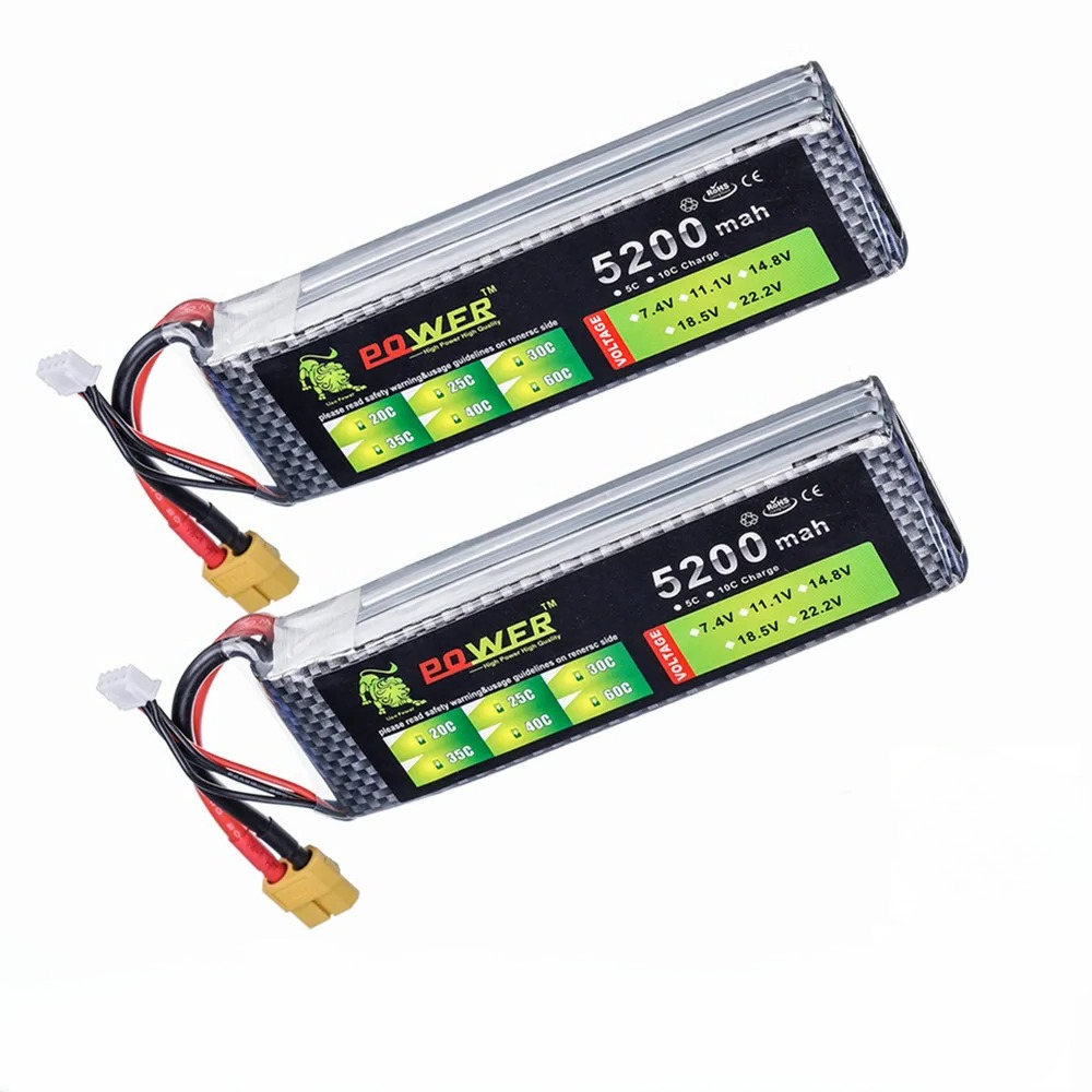 3S 5200mah 11,1 V 60C batería  - Drone Battery 3S reseña y precio